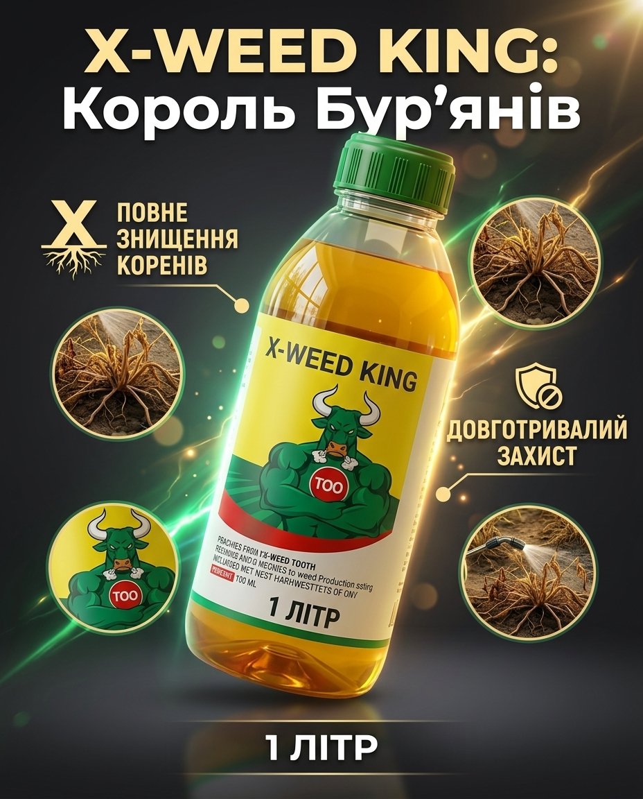 magazi.shop X-WEED KING: засіб від бур'янів