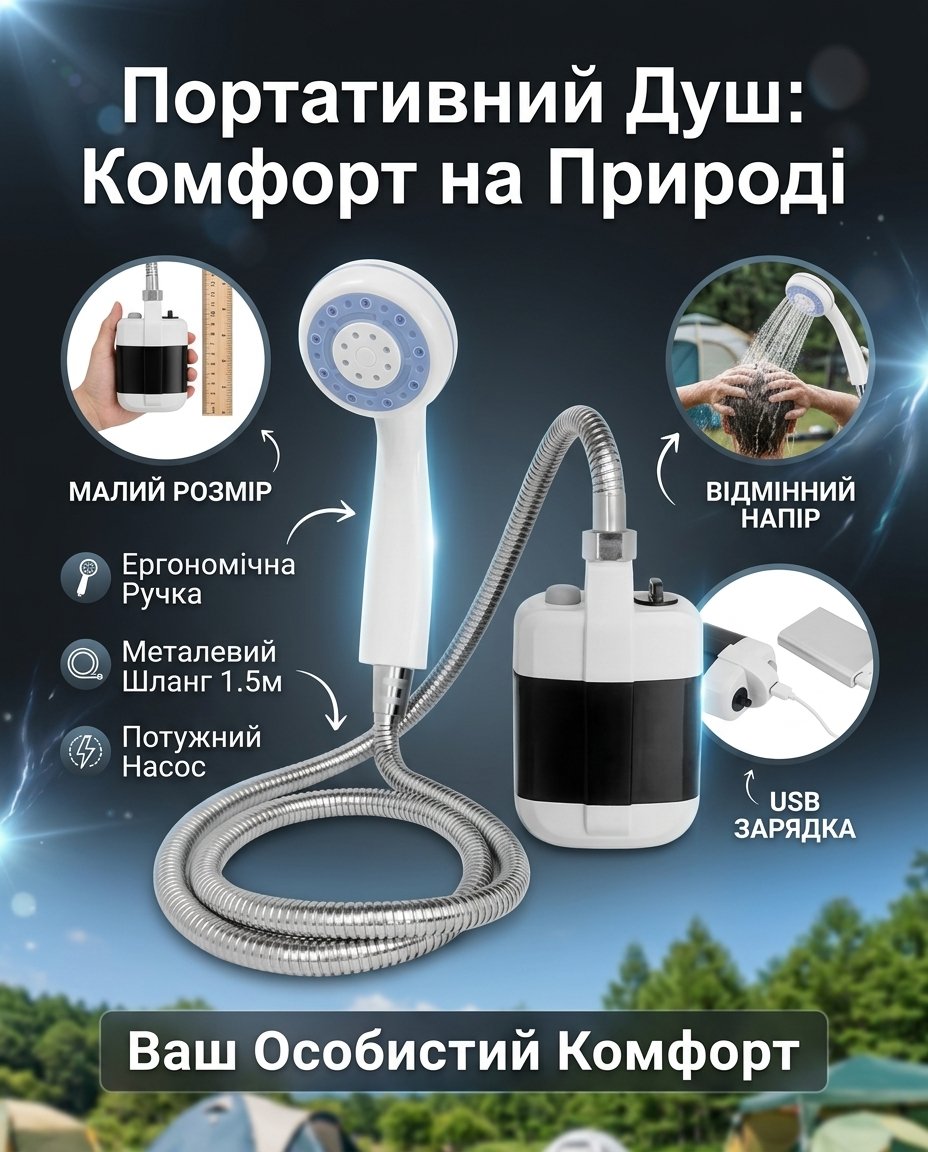 magazi.shop Портативний душ