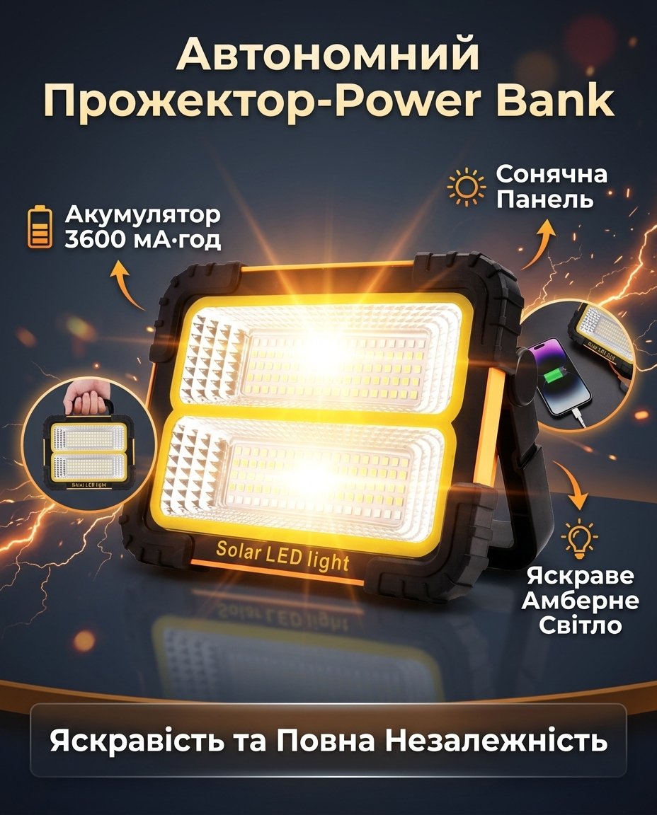 magazi.shop Автономний прожектор power bank