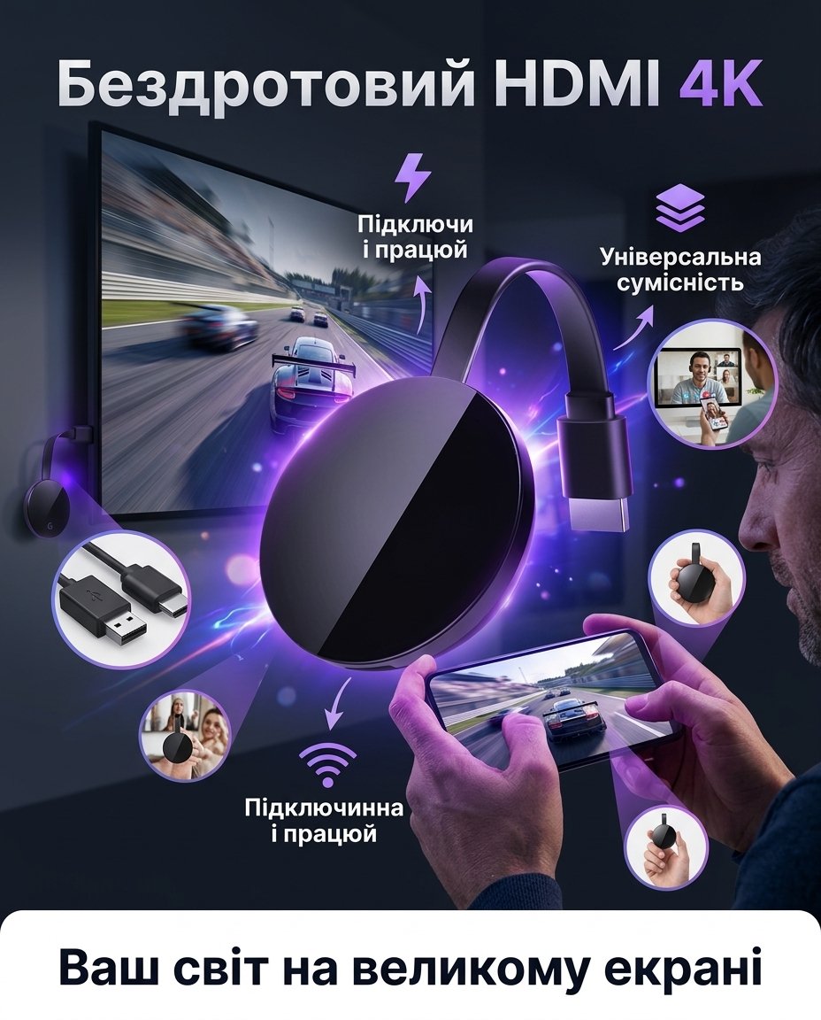 magazi.shop Бездротовий HDMI 4K